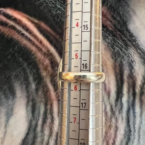 ❤️ Zebra Jasper Southwestern Navajo Influence Sterling Ring Size 5.75 & 7.1gms - Picture 4 of 11